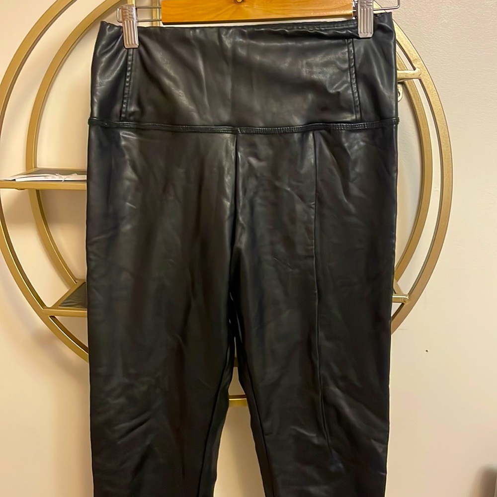 Faux leather leggings